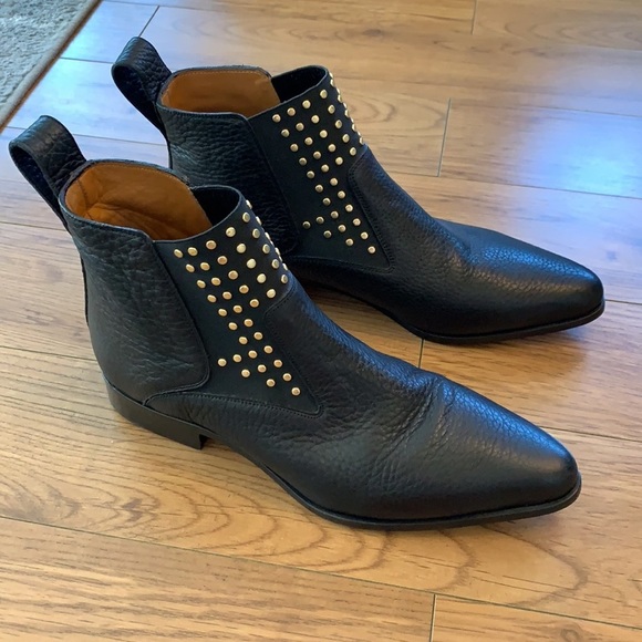 💕x2HP💕Chloe Studded Leather Chelsea black Boots - Picture 4 of 16